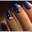 Nailfetti, fehér, fekete, ezüst