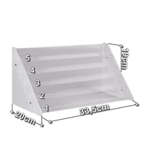 Gél lakktartó állvány,polc,körömlakk tartó 5 soros lakkállvány,5 emeletes körömlakk tartó tároló Gél lakktartó állvány,polc,körömlakk tartó 5 soros lakkállvány,5 emeletes körömlakk tartó tároló