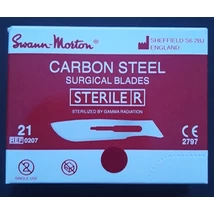 Szuper éles eldobható pedikűr szikepenge. Swann-Morton 21, 100db