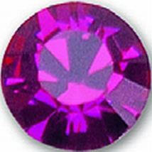 Fuchsia rózsaszín színű kristály strasszkő, SS08 nagy méret