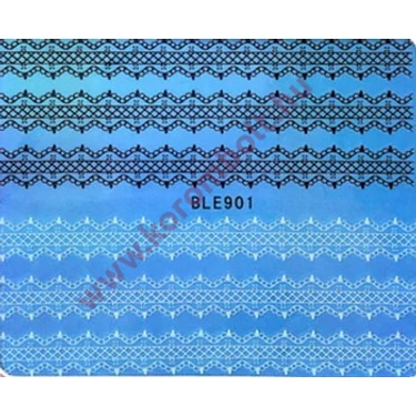 Akril hatású körömdíszítő vizes körömmatrica, nail sticker