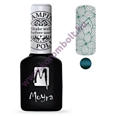 Moyra, Stamping Gel Polish - türkíz zöld nyomda gél lakk